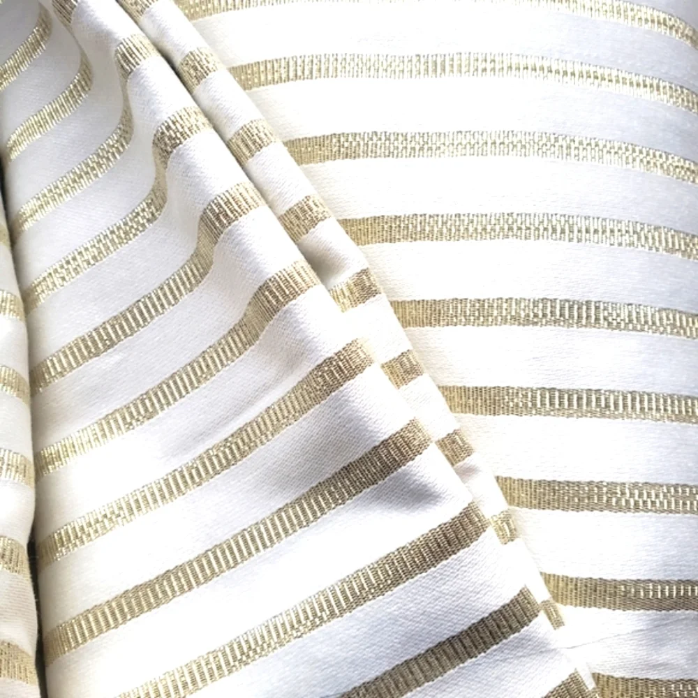 kate spade New York Harbour Drive Tablecloth in Gold Stripe NWT